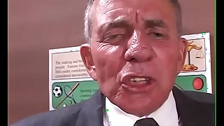 Schoolgirl gets fuck by principal and teacher at the same time - DP