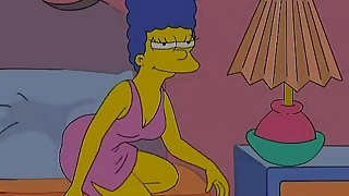 Lesbian anime - lois griffin together with marge simpson