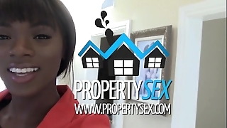 Propertysex - beautiful glowering splash down agent interracial dealings all over customer