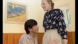 Granny got the brush queasy venerable ass anal drilled