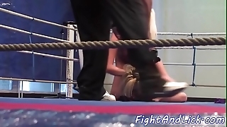 Untrained lesbians tribbing added to wrestling